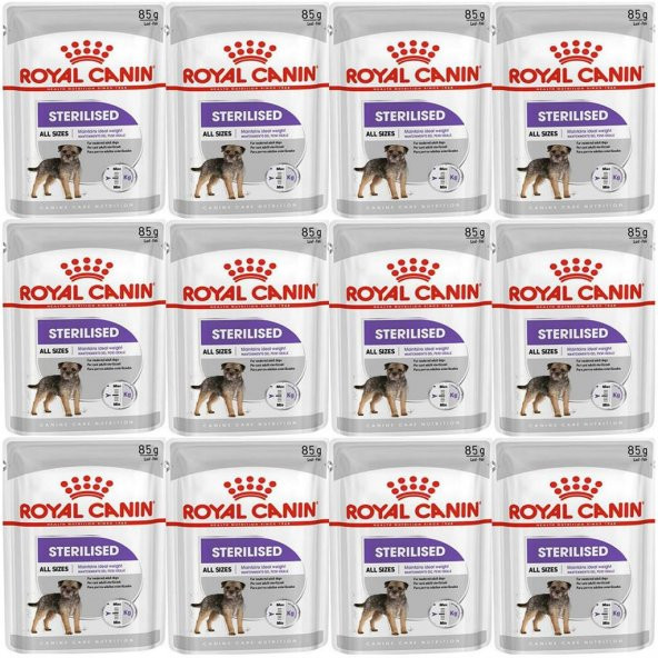 Royal Canin CCN Sterilised Pouch Köpek Yaş Maması 85gr*12 Adet ürün görseli 1