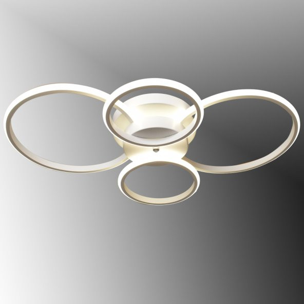 TT Aydınlatma TT035-4-BY  Drone Modeli Mat Beyaz 4 lü Led Avize ürün görseli 1