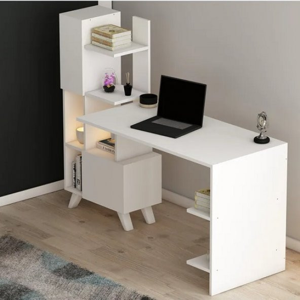 BMdekor Çalışma Masası Artema Beyaz - 3