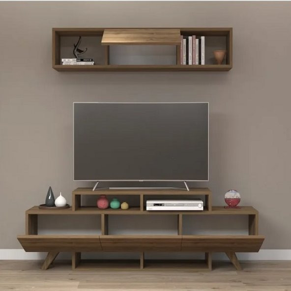 BMdekor TV Ünitesi Arzu Ceviz 150 cm - 2