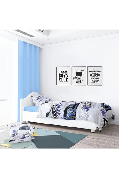 Çarşafsız Çift Kişilik Nevresim Seti 200*220 - siyah