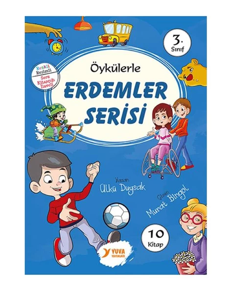 3. Sınıflar İçin Öykülerle Erdemler Seti 10 Kitap ürün görseli