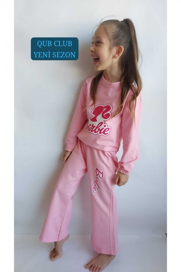 Kız Çocuk Barbie Eşofman Takımı