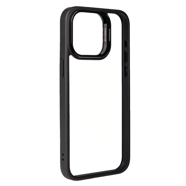 Vendas iPhone 15 Pro Max Uyumlu Klon Serisi Kamera Lens Korumalı Standlı Sert PC Kılıf - 9