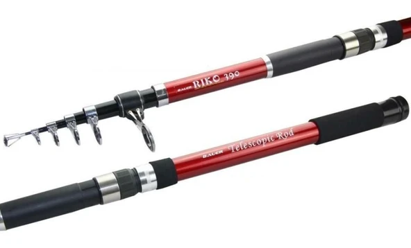 Bauer Riko 3.90m Teleskopik Surf Olta Kamışı 100-200gr - 3