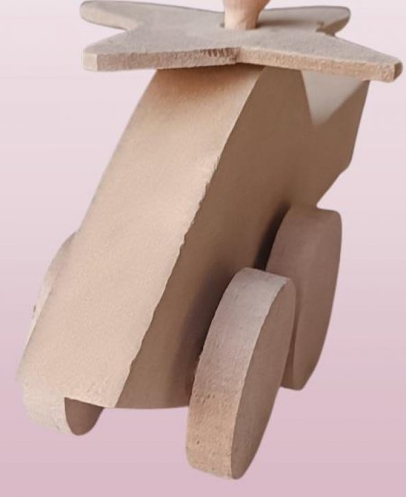 Hobi ADN 90285 Dekoratif Oyuncak Helikopter Çam Ağacı MODEL El Yapım - 4