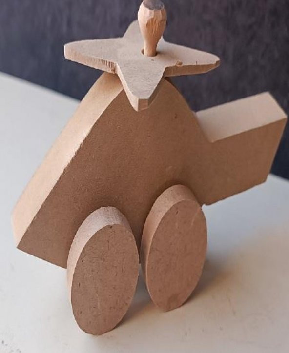 Hobi ADN 90285 Dekoratif Oyuncak Helikopter Çam Ağacı MODEL El Yapım - 8