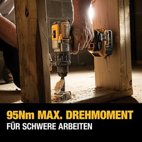 Dewalt DCD996P2-QW 18V/5.0Ah Li-ion Çift Akülü Kömürsüz Profesyonel Darbeli Matkap - 7