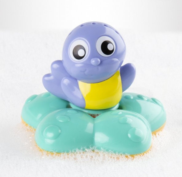 Playgro - Topsy Turvy Turtle - Ters Çevrilebilir Kaplumbağa Banyo Oyuncağı - 3