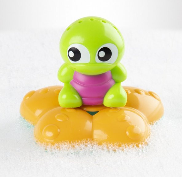 Playgro - Topsy Turvy Turtle - Ters Çevrilebilir Kaplumbağa Banyo Oyuncağı - 4