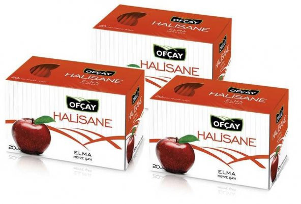 Ofçay Halisane Elma Çayı 60 Adet (20 Adet x 3 Paket)