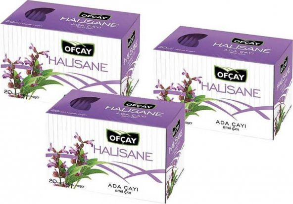 Ofçay Halisane Ada Çayı 60 Adet (20 Adet x 3 Paket)