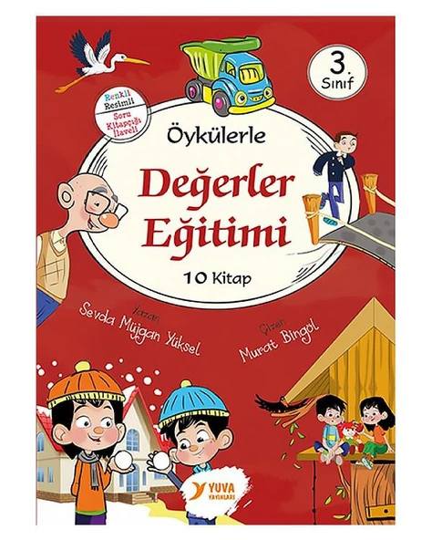 3. Sınıflar İçin Öykülerle Değerler Eğitimi Seti 10 Kitap