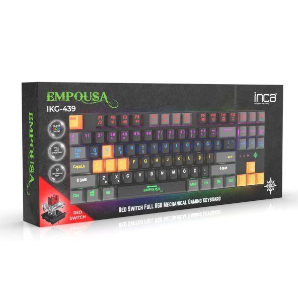 Inca IKG-439 Empousa Red Switch Full Rgb Mechanıcal Keyboard - 4