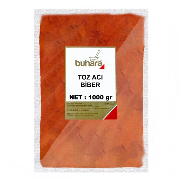 BUHARA TOZ ACI BİBER 1000 GR
