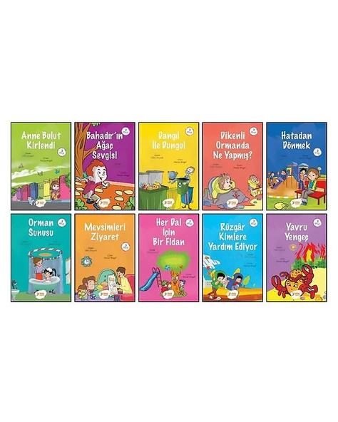 3. Sınıflar İçin Öykülerle Doğa ve Çevre Seti 10 Kitap - Resim 2