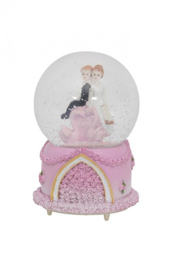 Nostaljik Kar Küresi Orta Boy Renk Değiştiren Led Lambalı Kar Küresi-12