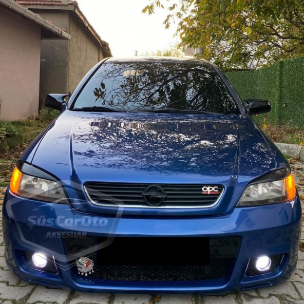 Opel Astra G 1998-2004 Uyumlu Batman Yarasa Ayna Kapağı Piano Black ABS Plastik ürün görseli 1