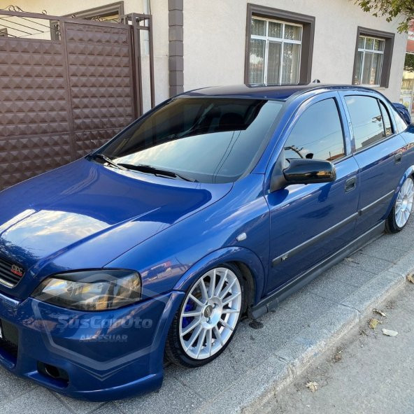 Opel Astra G 1998-2004 Uyumlu Batman Yarasa Ayna Kapağı Piano Black ABS Plastik - Resim 3