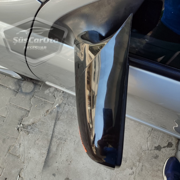 Opel Astra G 1998-2004 Uyumlu Batman Yarasa Ayna Kapağı Piano Black ABS Plastik - Resim 10