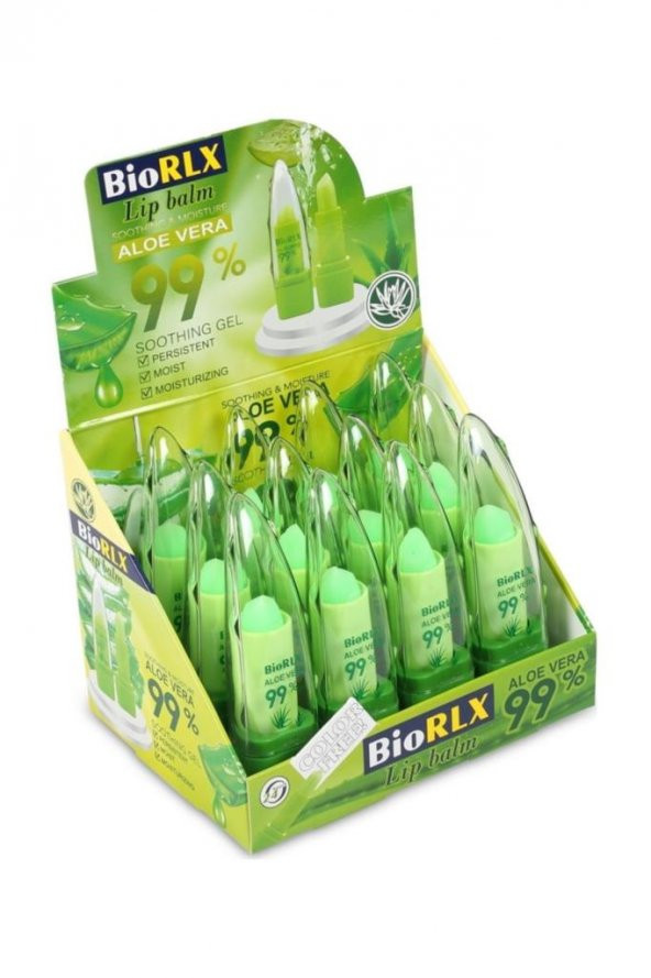 BioRLX %99 Aloe Vera Naturel Color Free Lip Balm