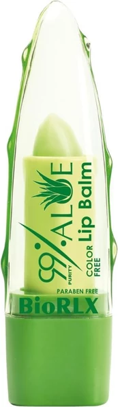 BioRLX %99 Aloe Vera Naturel Color Free Lip Balm