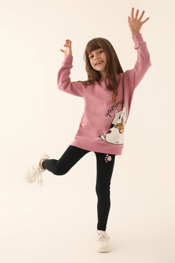 Rolypoly 3242 Yammy Kız Çocuk Pijama Takım