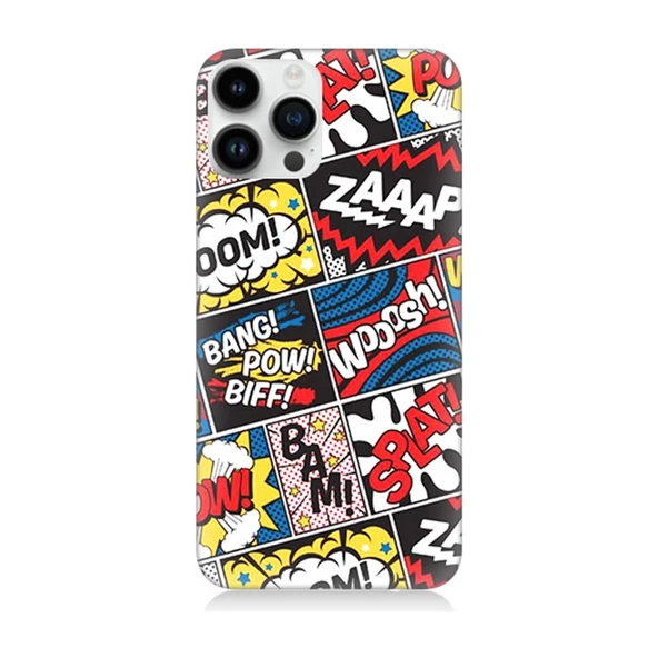 iPhone 15 Pro Kılıf Aesir Seri Desenli Sert Kapak - 5