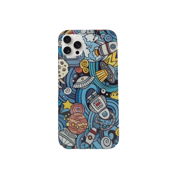 iPhone 15 Pro Kılıf Aesir Seri Desenli Sert Kapak - 3