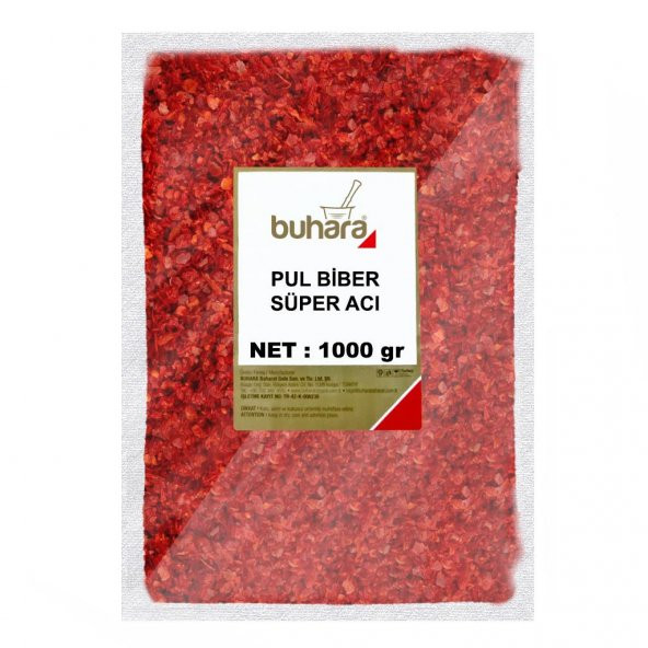 BUHARA SÜPER ACI PULBİBER 1000 GR
