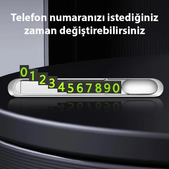 Polham Araç İçi Geçici Park için Telefon Numaratörü, Forforlu Açılıp Kapanabilen Premium Numaratör - 10
