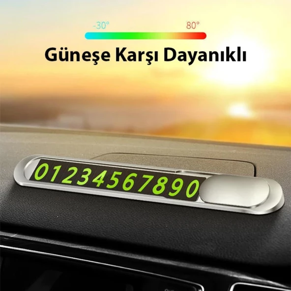 Polham Araç İçi Geçici Park için Telefon Numaratörü, Forforlu Açılıp Kapanabilen Premium Numaratör - 4