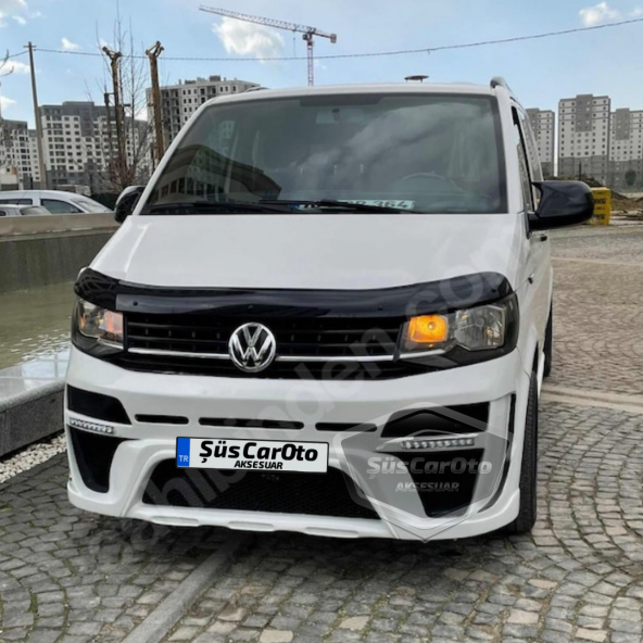 Vw Transporter T6 - T7 2010-2022 Uyumlu Batman Yarasa Ayna Kapağı Piano Black ABS Plastik - 1