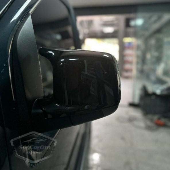 Citroen Nemo 2008-2022 Uyumlu Batman Yarasa Ayna Kapağı Piano Black ABS Plastik ürün görseli 1