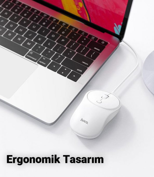 Polham HC Series 1600DPI 4D Yüksek Hassasiyet Kablolu Optik Mouse, Ergonomik Ultra Sessiz Mouse - Resim 4