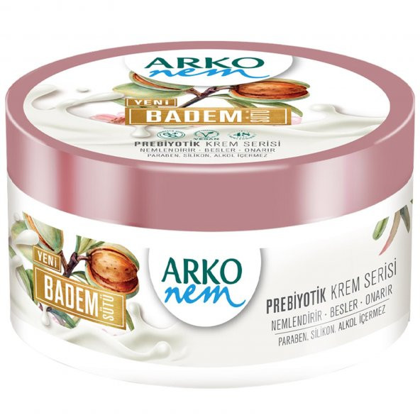 Arko Nem Prebiyotik Krem Serisi Badem Sütü Nemlendirici 250 ml