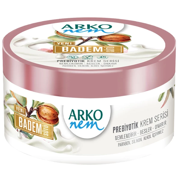 Arko Nem Prebiyotik Krem Serisi Badem Sütü Nemlendirici 250 ml