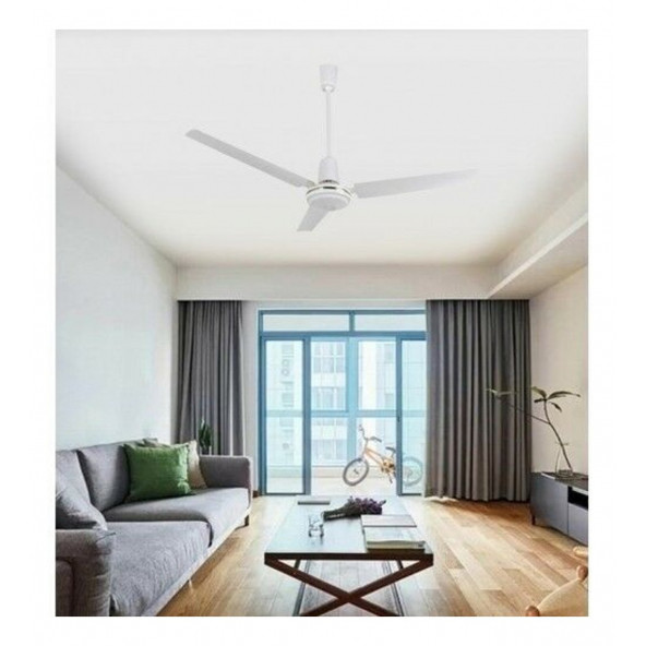 Vanti KCF272 80W 142cm Sac Beyaz 3 Kanatlı Tavan Vantilatörü - 2