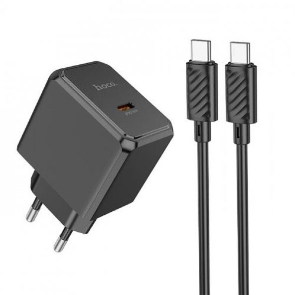 Polham HC Seri 30W 1x Type-C Şarj Başlığı ve 1MT TYPE C Kablolu Süper Hızlı Şarj Adaptör Seti, Isı ve Akım Korumalı Akıllı Şarj Başlığı