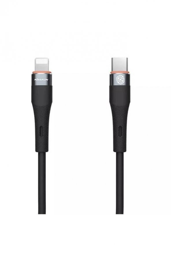 Nillkin Typec Typec 60W Silikon Data Şarj Kablo 1.2m - Siyah
