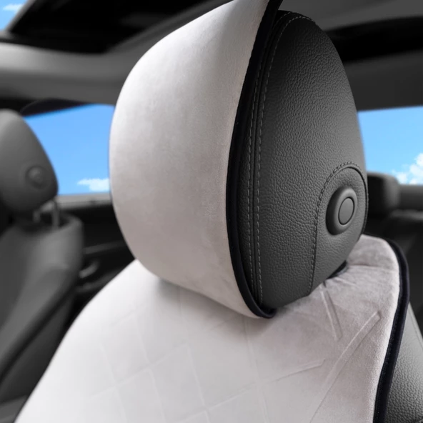 Otom Premium Koruyucu Oto Koltuk Minderi Yüksek Kalite Süet  Bej - 3
