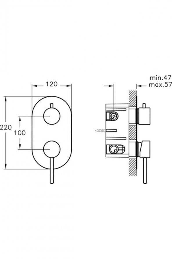 Artema A49273 Minimax S Krom Ankastre Duş Seti - 2