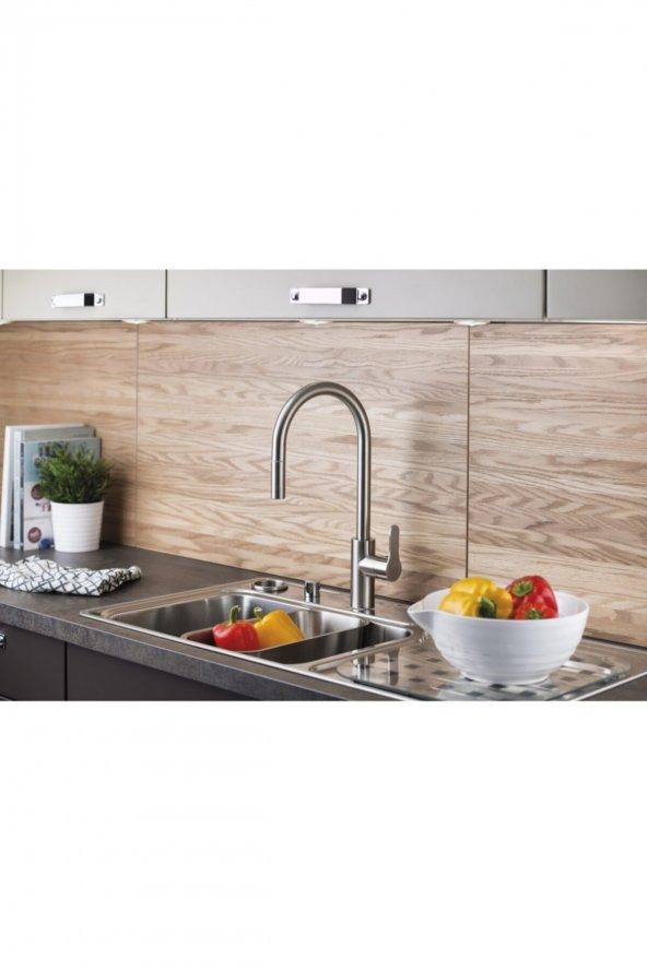 Artema Inox Pull Down Eviye Bataryası A42153 - 3