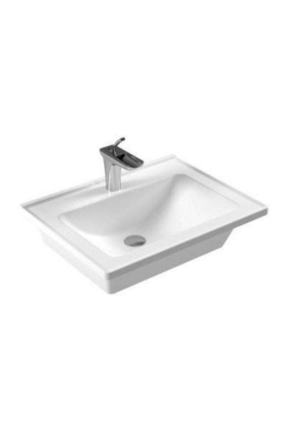 Eca   Serel Star 60 Cm Tezgah Etajerli Lavabo 3001txs110h