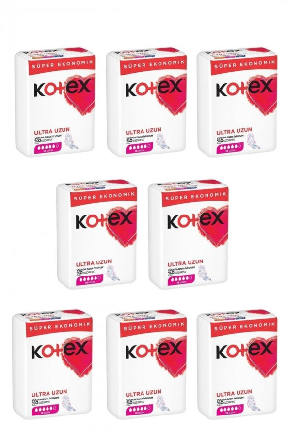 Kotex Ultra Uzun 18 Adet X 8 Adet