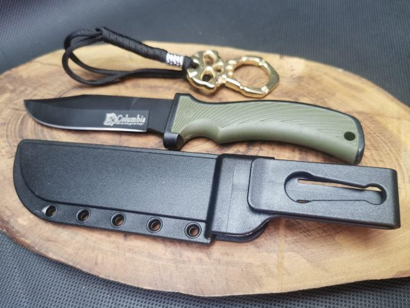 Kamp Outdoor 21 cm Avcı Bıçağı ve Parmak Musta Seti