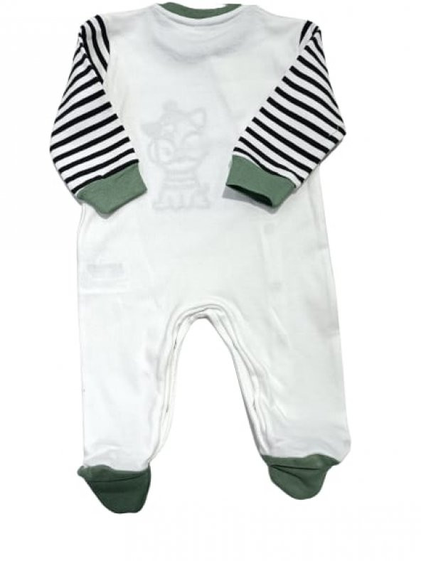 Aziz Bebe 6876 Bebek Tulum Bebek Çocuk Giyim Patikli Tulum - 4
