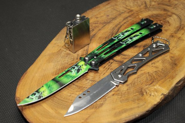 Kamp Outdoor Kelebek Paslanmaz 3'lü Çelik Çakı Set