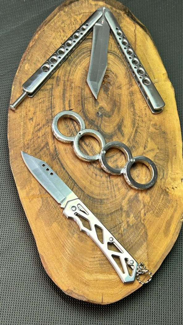 Kişiye Özel 21 cm BENCHMADE Kelebek ve Katlanır Yüzük Seti