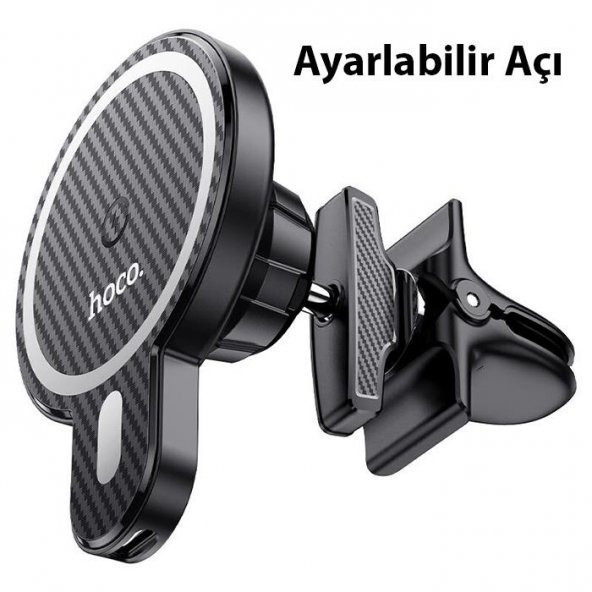 Polham HC Series Araç içi 15w Kablosuz Şarjlı Magsafe İle Uyumlu Telefon Tutucu, Ultra Güçlü Manyetik - 3